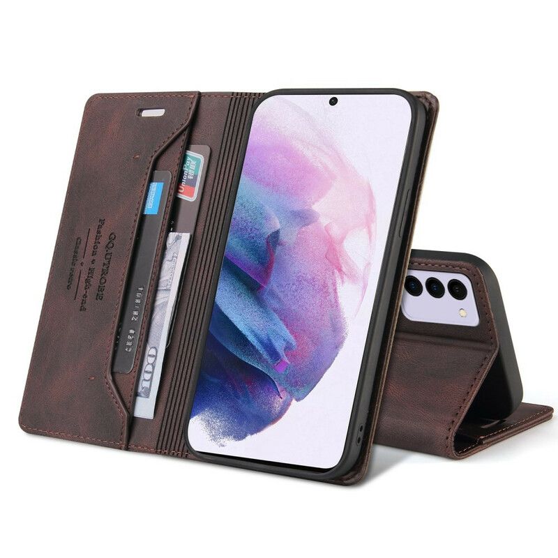 Flip Cover Samsung Galaxy S21 FE Simili Cuir Gq.utrobe