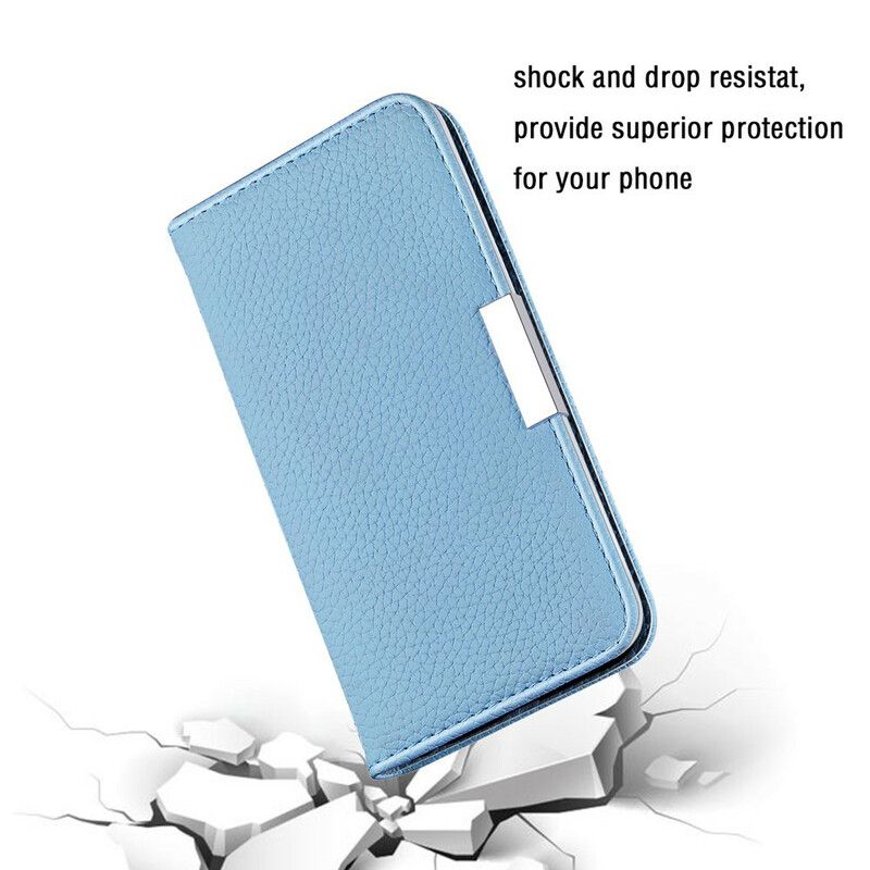 Flip Cover Samsung Galaxy S21 FE Simili Cuir Litchi Ultra Chic