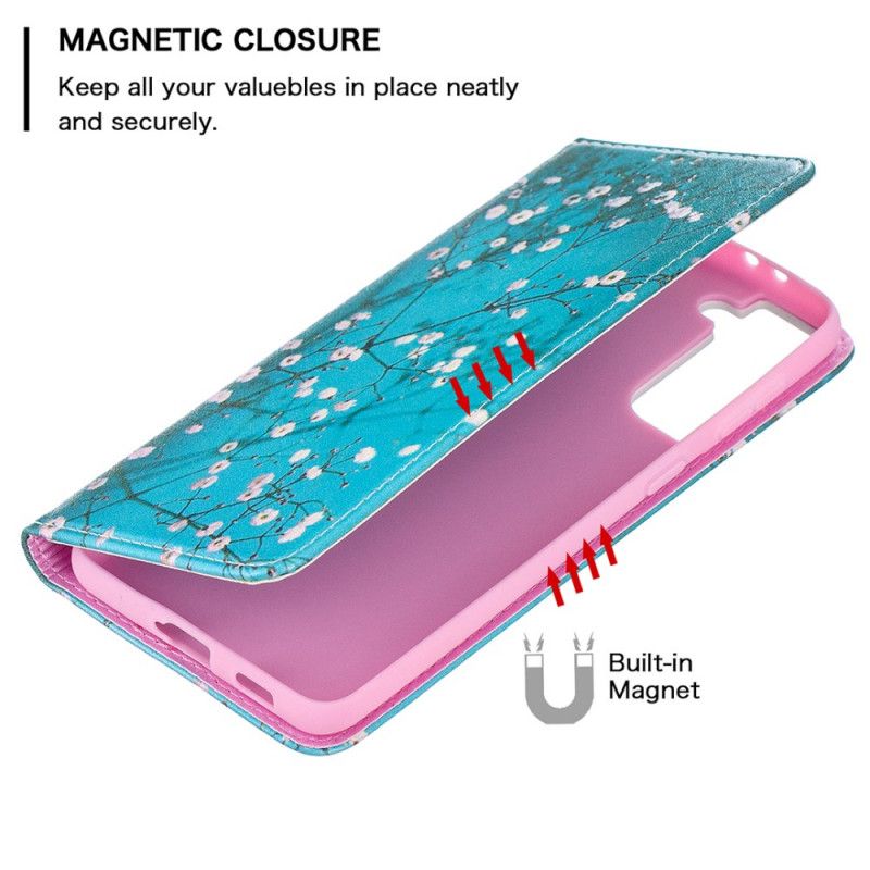 Flip Cover Samsung Galaxy S21 Plus 5g Branches Fleuries