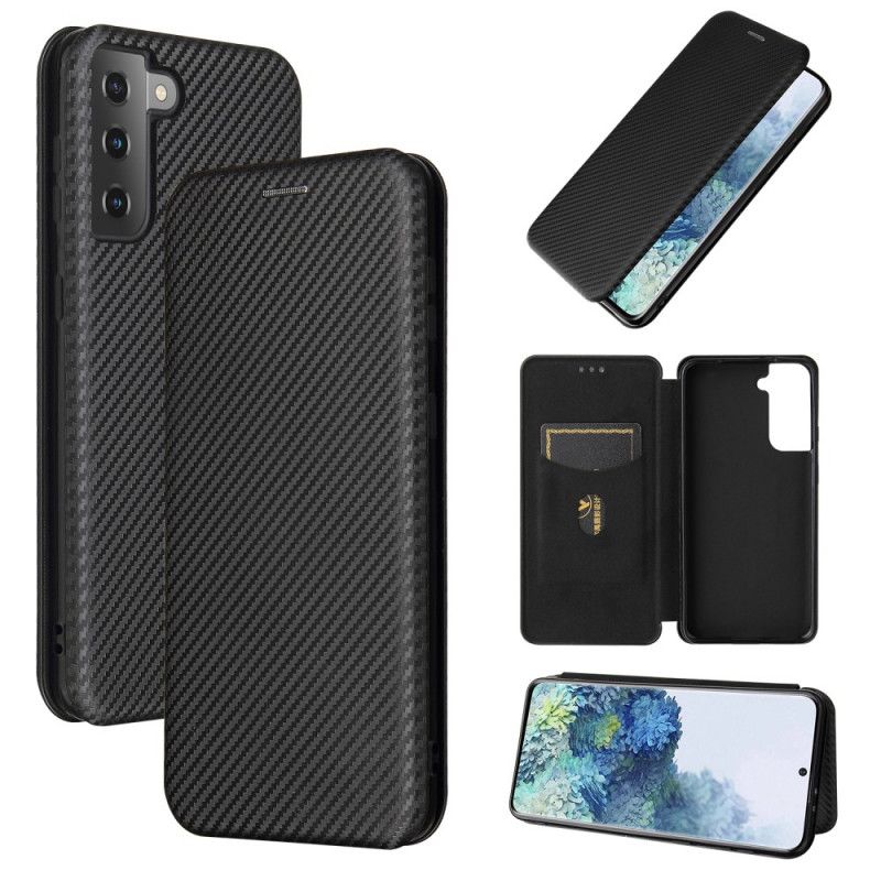 Flip Cover Samsung Galaxy S21 Plus 5g Fibre Carbone