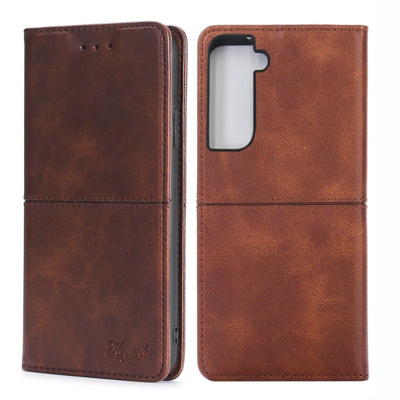 Flip Cover Samsung Galaxy S21 Plus 5g Style Cuir Couture