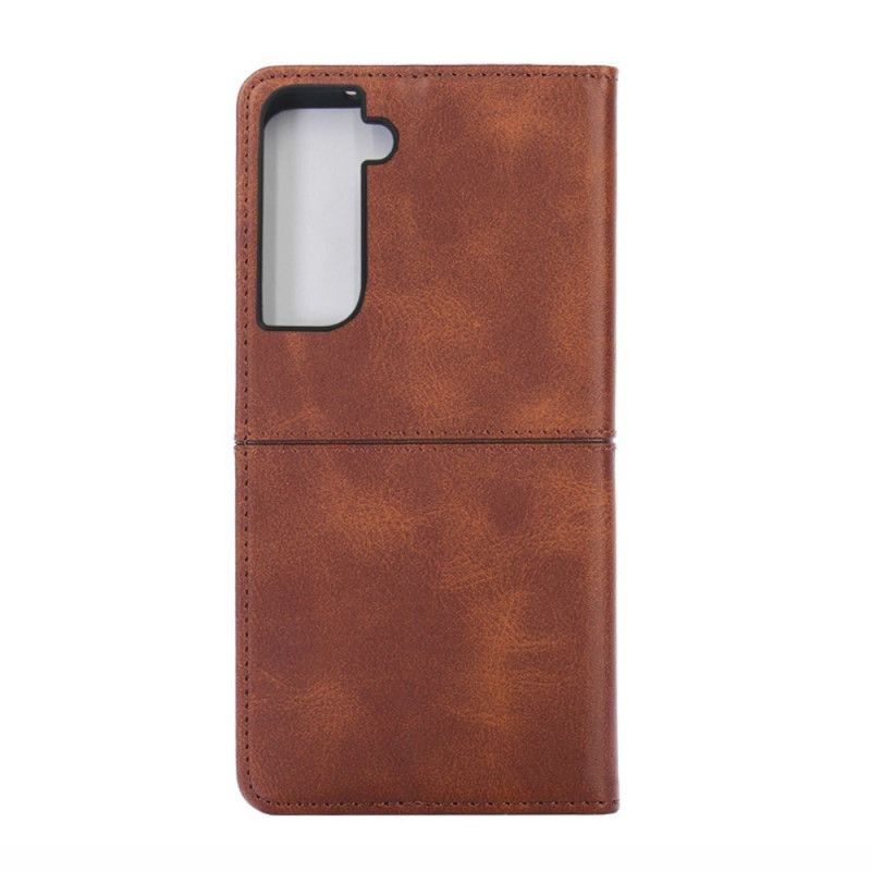 Flip Cover Samsung Galaxy S21 Plus 5g Style Cuir Couture