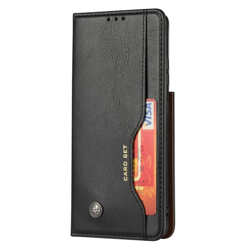 Flip Cover Samsung Galaxy S21 Ultra 5g Simili Cuir Porte-cartes