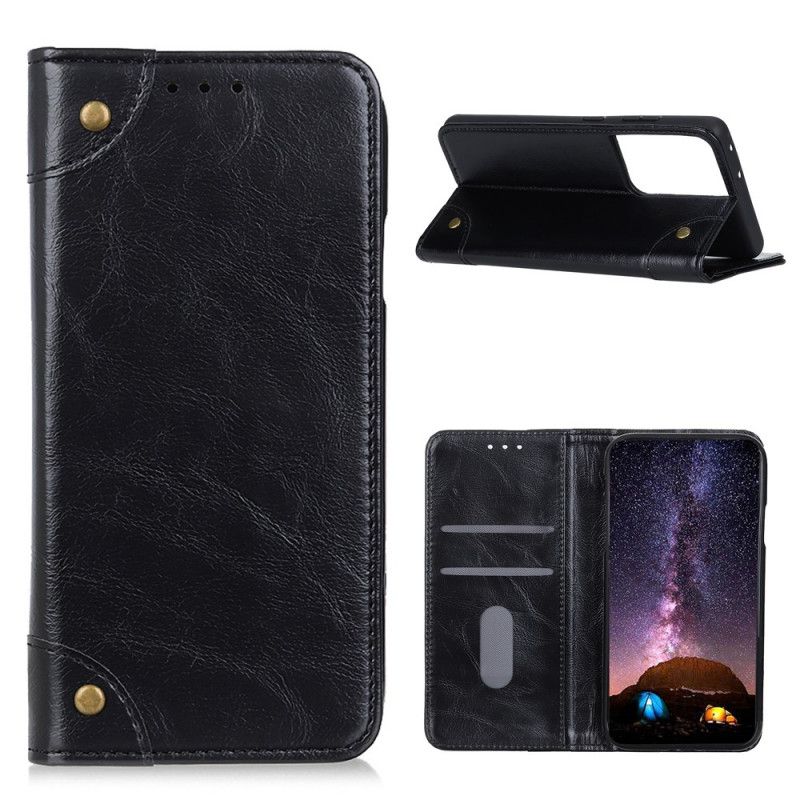 Flip Cover Samsung Galaxy S21 Ultra 5g Vintage Ancien