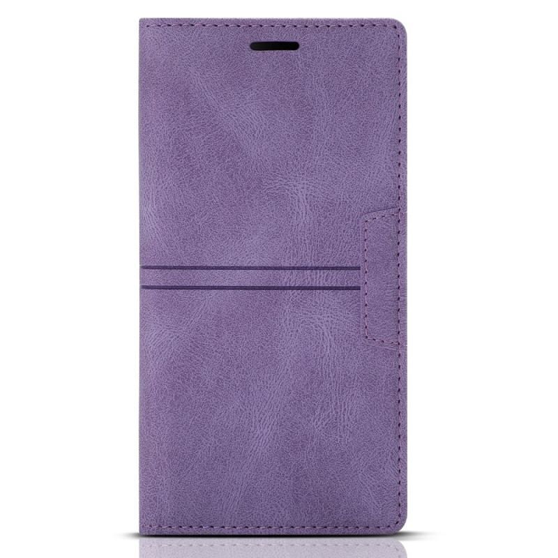 Flip Cover Samsung Galaxy S22 5G Style Cuir Couture Fermoir Magnétique