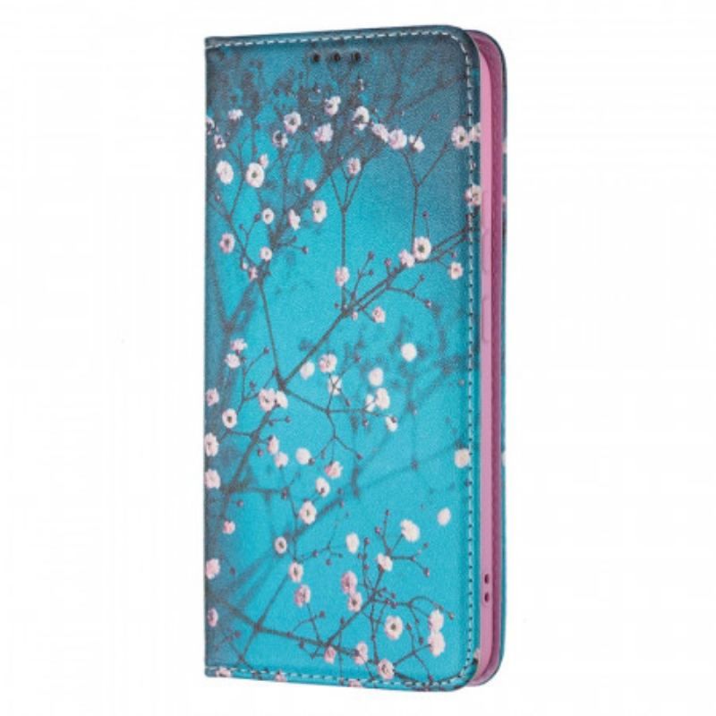 Flip Cover Samsung Galaxy S22 Plus 5G Branches Fleuries