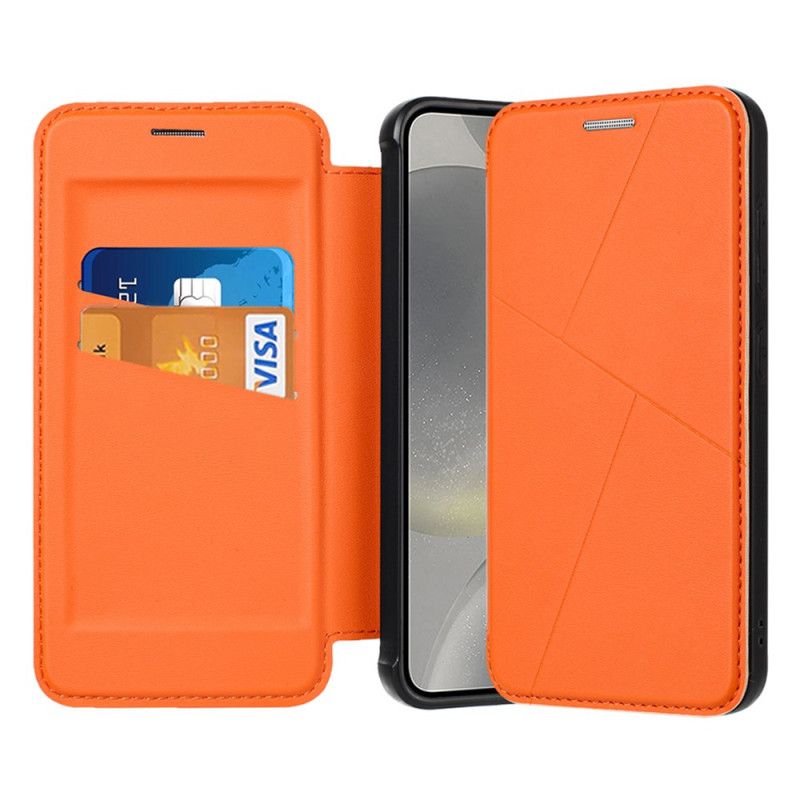Flip Cover Samsung Galaxy S25 5G Fermeture Magnétique et Emplacement pour Cartes