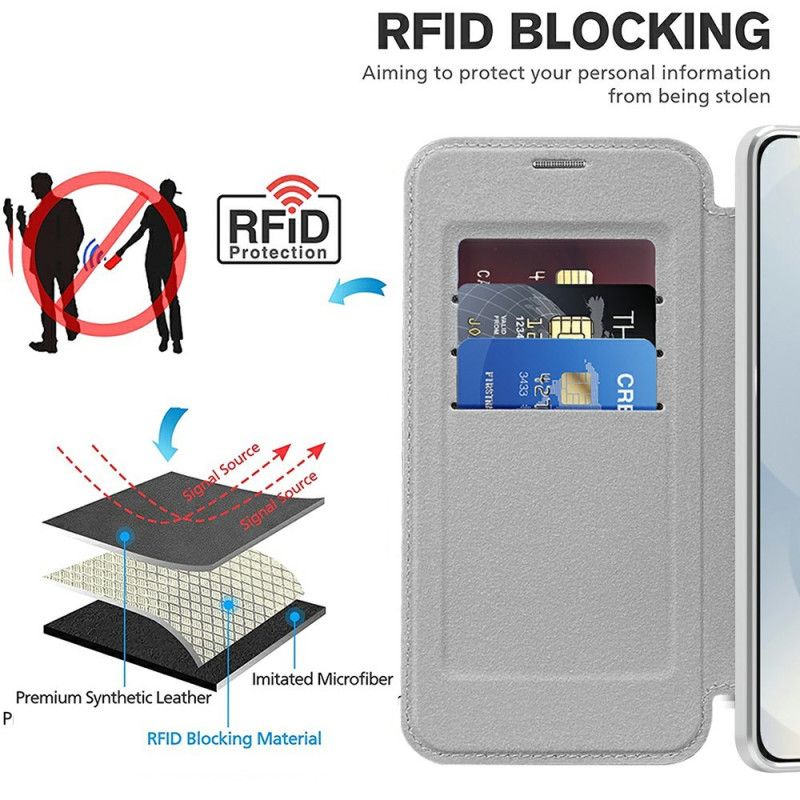 Flip Cover Samsung Galaxy S25 Edge Compatible MagSafe Matelassée