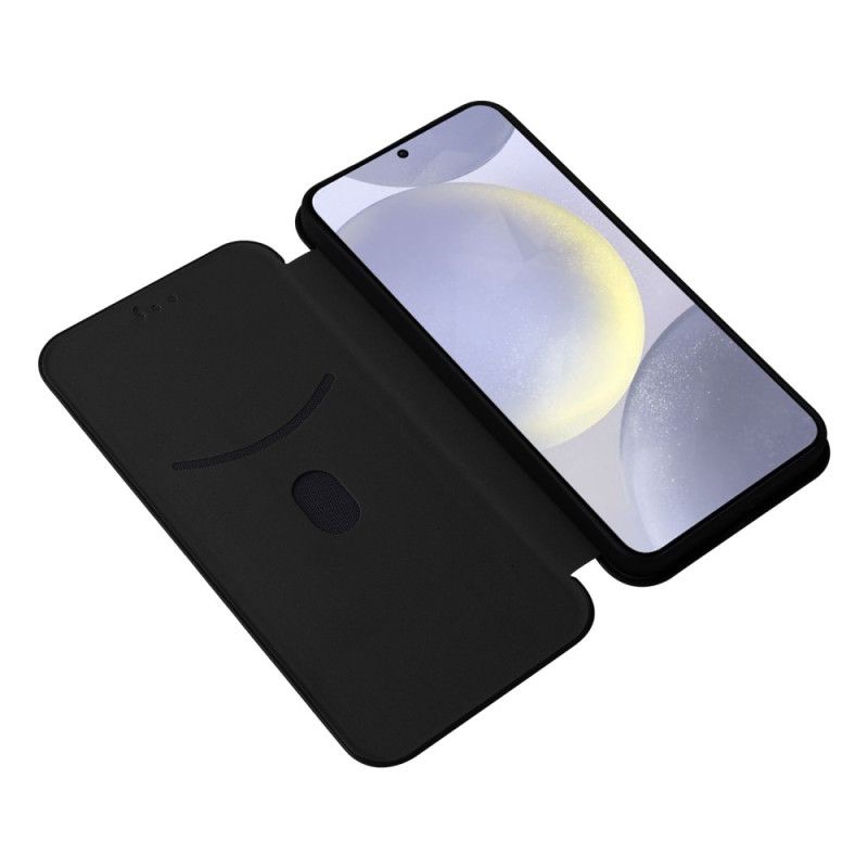 Flip Cover Samsung Galaxy S25 FE Fibre Carbone
