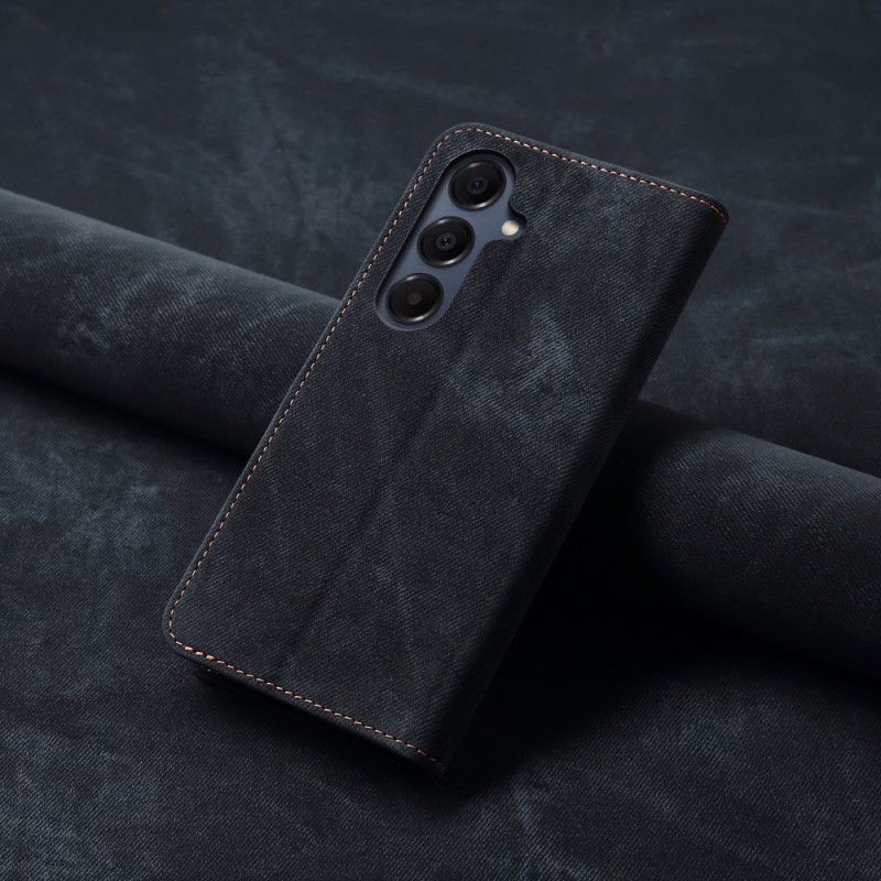 Flip Cover Samsung Galaxy S25 FE Tissu Jeans