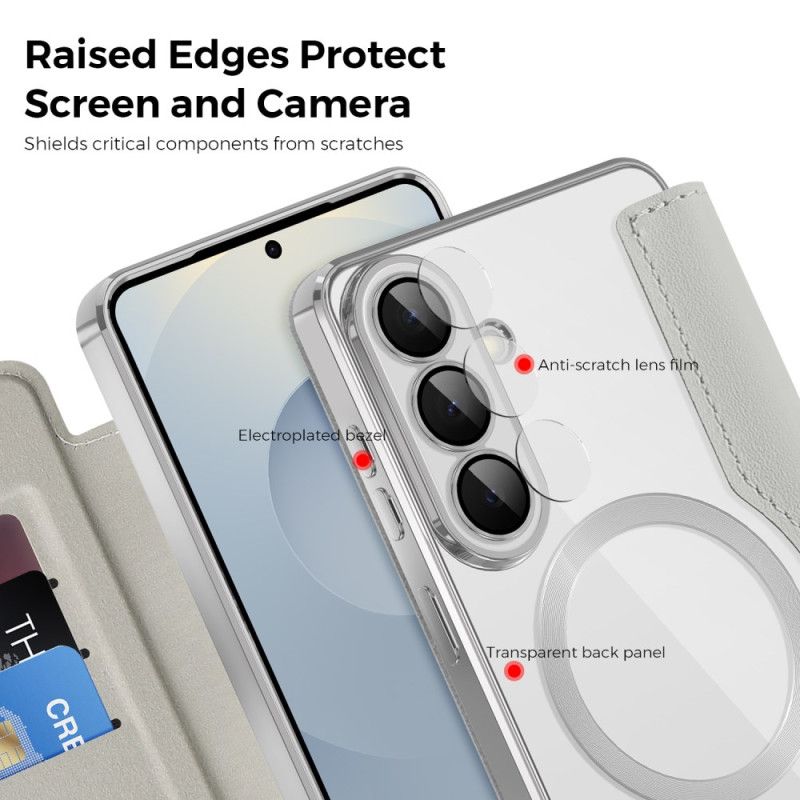 Flip Cover Samsung Galaxy S26 Plus Magnétique avec Porte-Cartes RFID