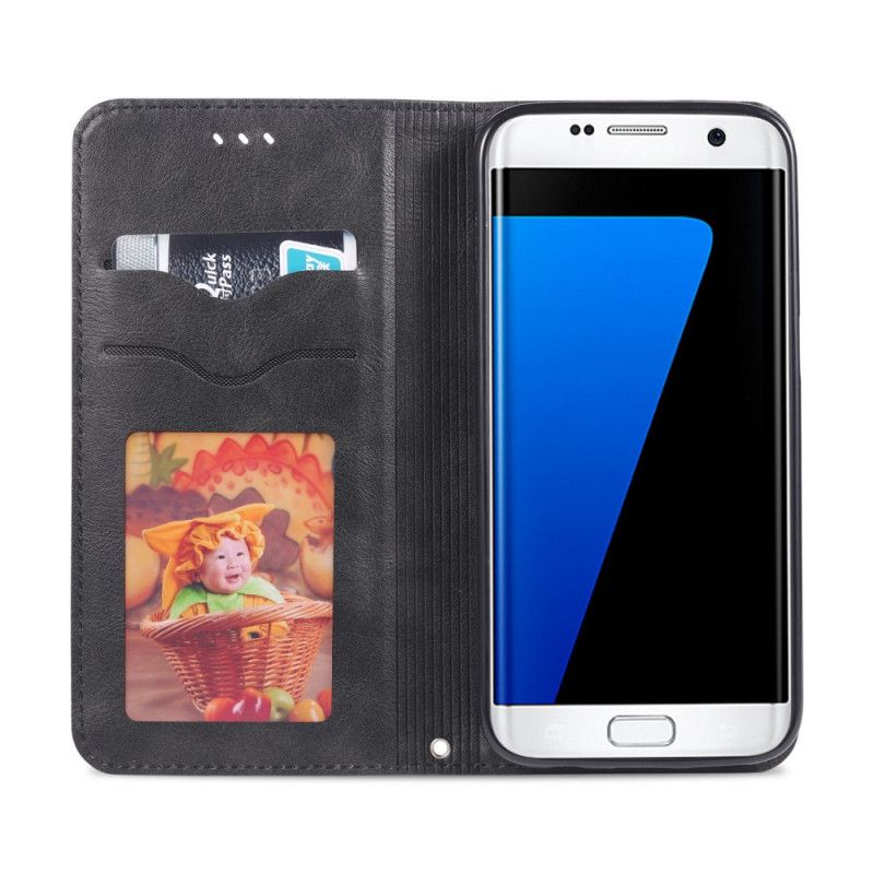 Flip Cover Samsung Galaxy S7 Azns Rétro