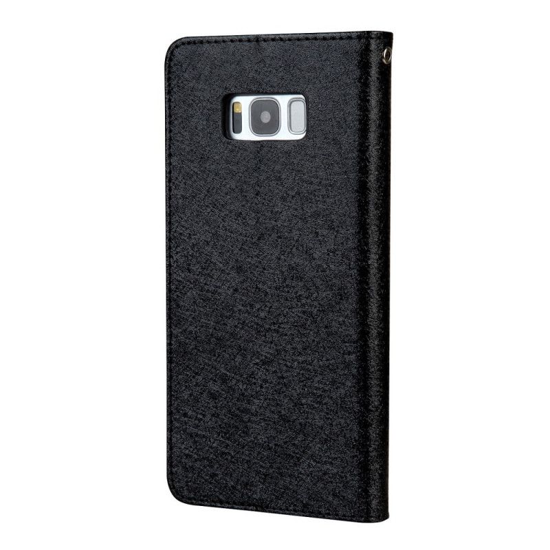 Flip Cover Samsung Galaxy S8 Effet Cuir Texture Soie Cmai2