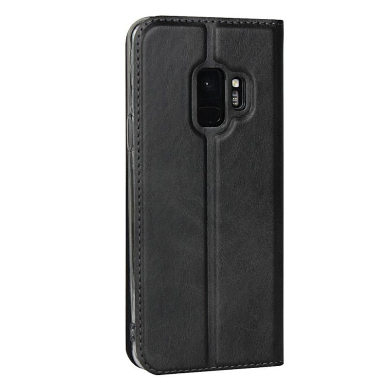 Flip Cover Samsung Galaxy S9 Simili Cuir Class À Lanière