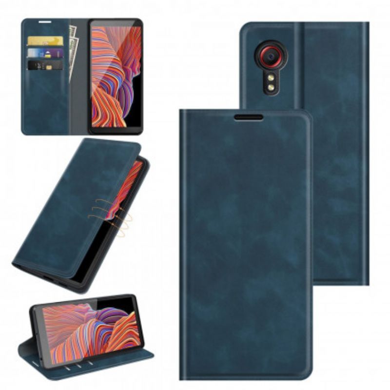 Flip Cover Samsung Galaxy XCover 5 Effet Cuir Douceur