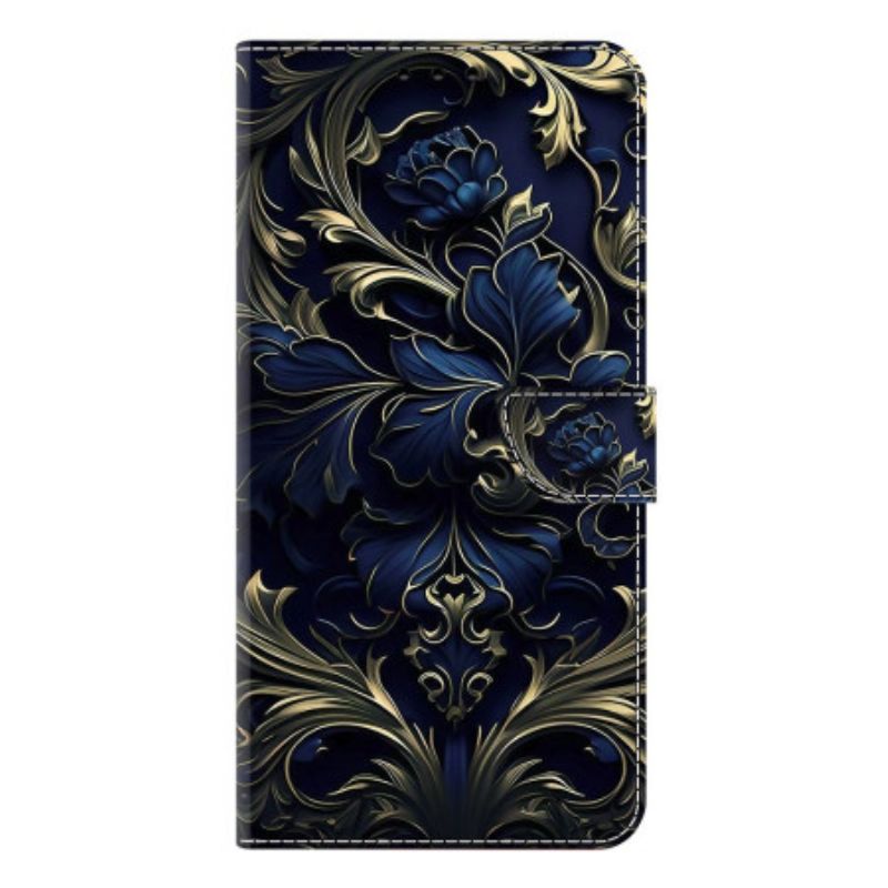 Housse métallique Fleur Bleue