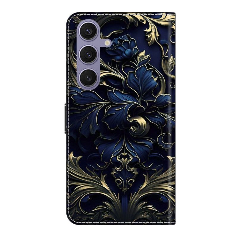 Housse métallique Fleur Bleue