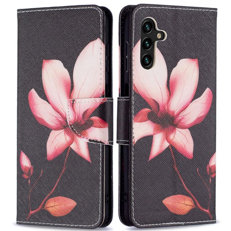 Housse Pour Samsung Galaxy A13 5G Fleur Rose