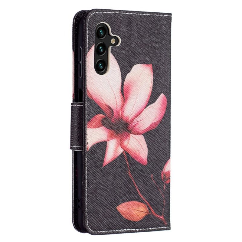 Housse Pour Samsung Galaxy A13 5G Fleur Rose