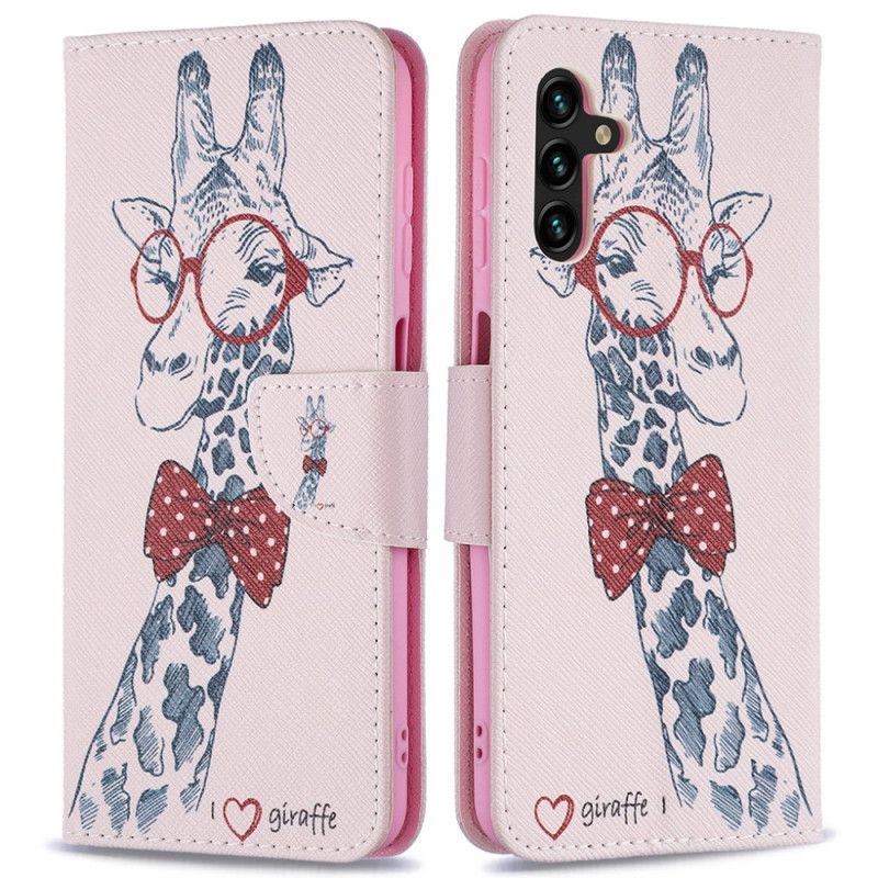 Housse Pour Samsung Galaxy A13 5G Girafe Intello