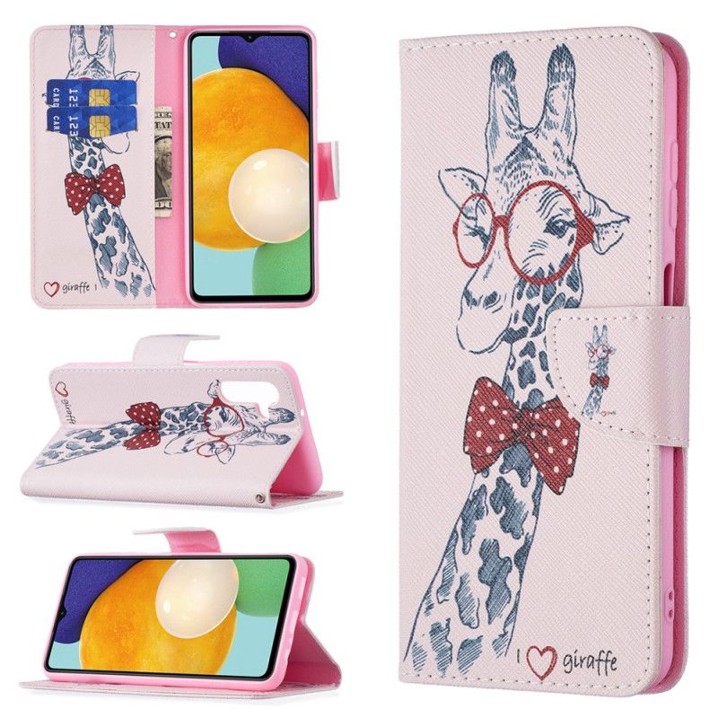 Housse Pour Samsung Galaxy A13 5G Girafe Intello