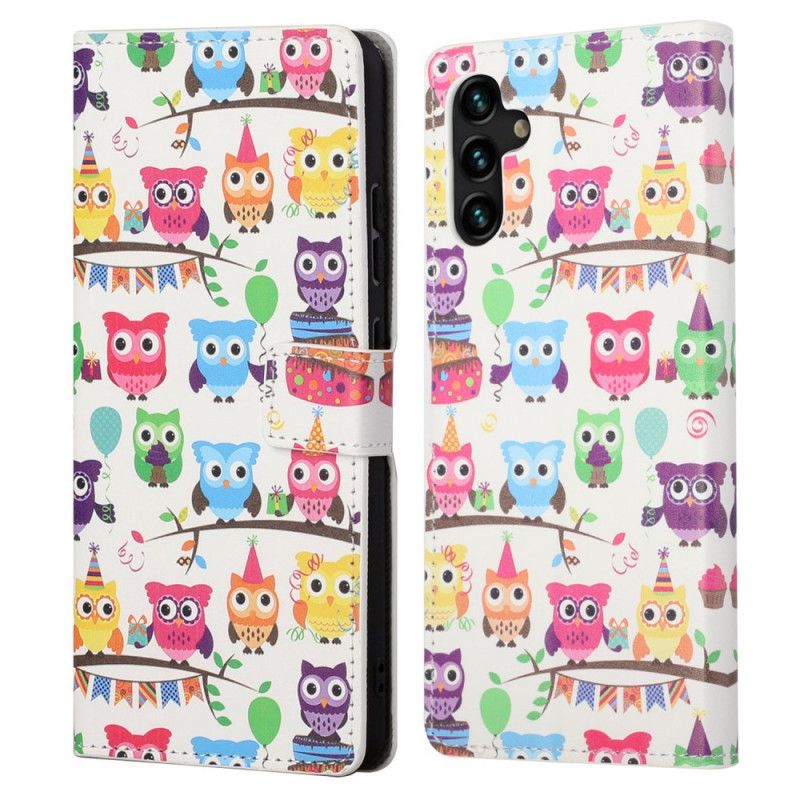 Housse Pour Samsung Galaxy A13 5G Multiples Hiboux