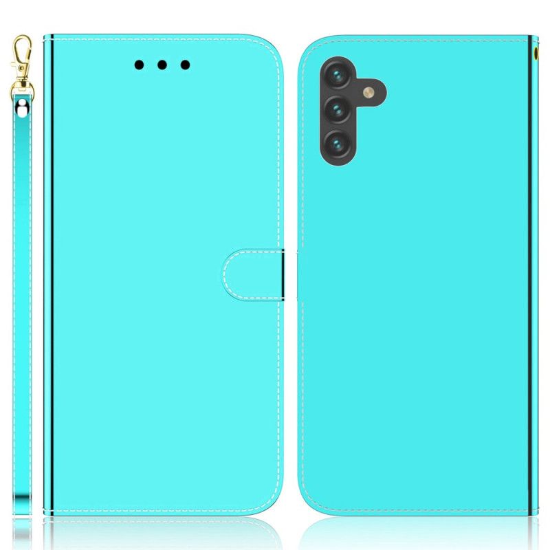 Housse Pour Samsung Galaxy A13 5G Simili Cuir Couverture Miroir