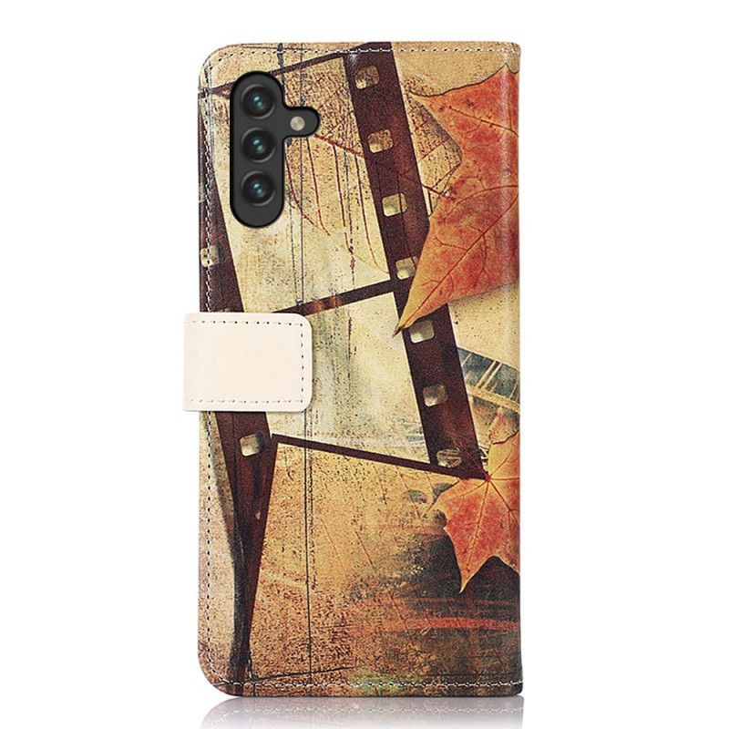 Housse Pour Samsung Galaxy A13 5G Tour Eiffel En Automne