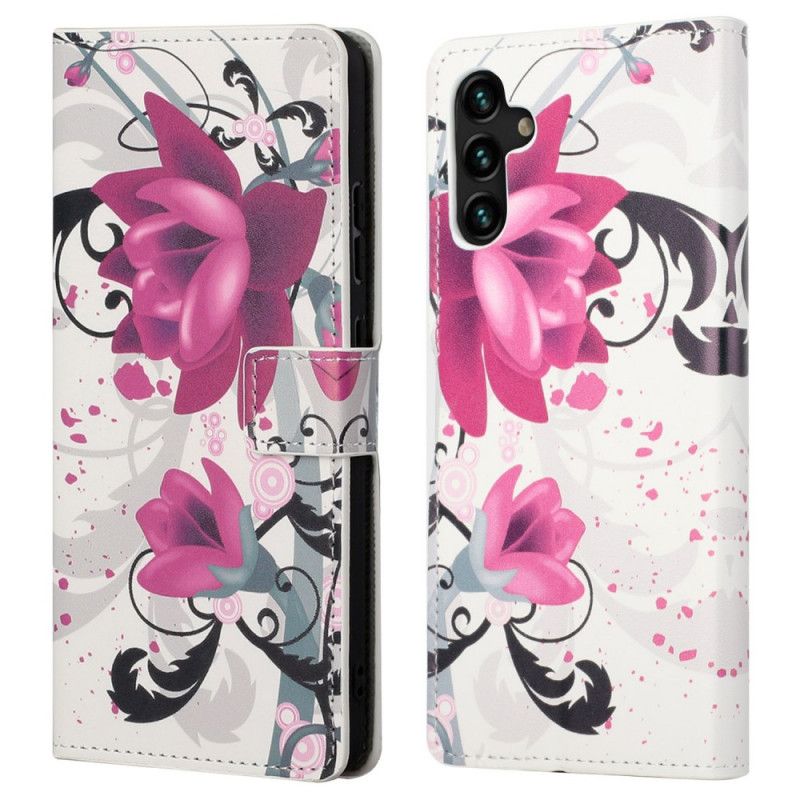 Housse Pour Samsung Galaxy A13 5G Tropical Flowers