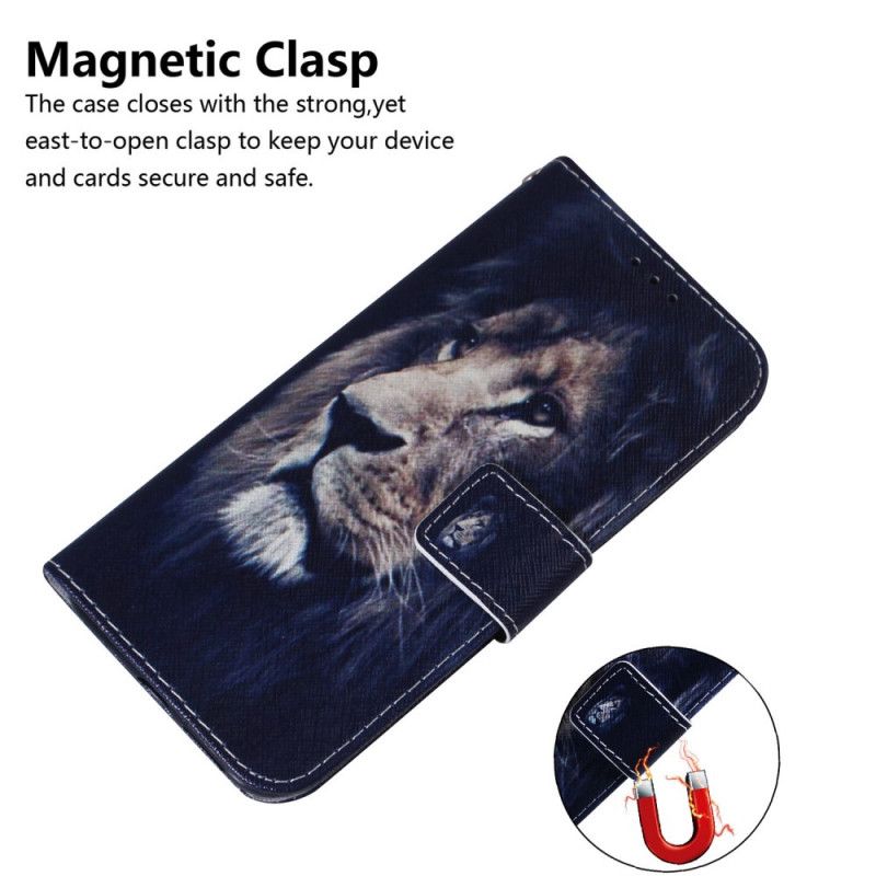 Housse Pour Samsung Galaxy M32 Dreaming Lion