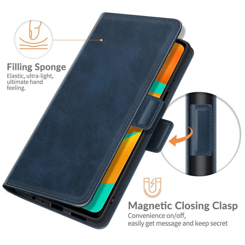 Housse Pour Samsung Galaxy M32 Effet Cuir Design