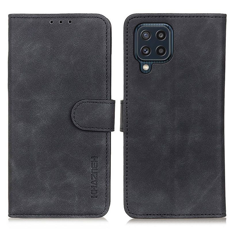 Housse Pour Samsung Galaxy M32 Effet Cuir Vintage Khazneh