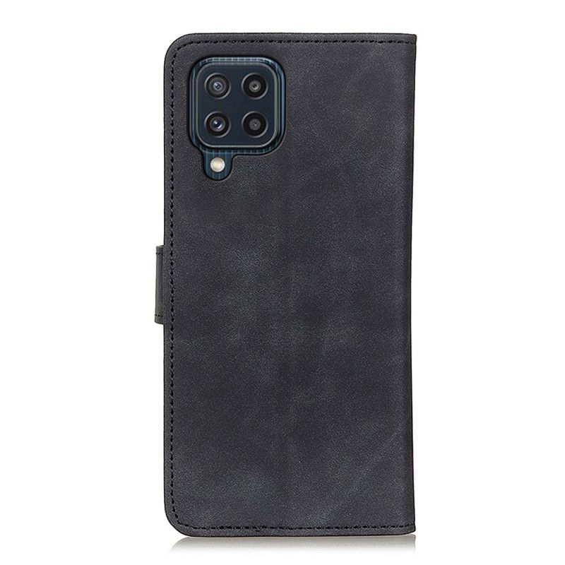 Housse Pour Samsung Galaxy M32 Effet Cuir Vintage Khazneh