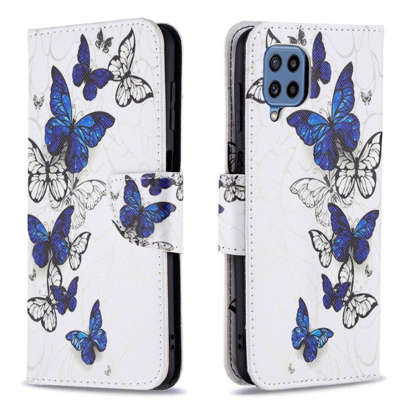 Housse Pour Samsung Galaxy M32 Papillons Rois