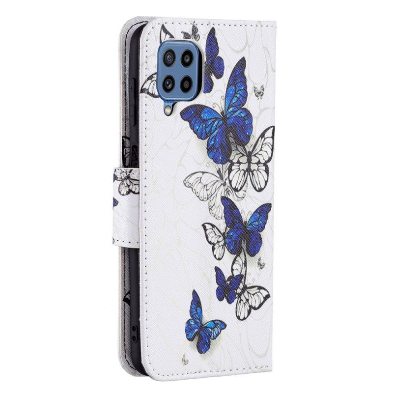 Housse Pour Samsung Galaxy M32 Papillons Rois