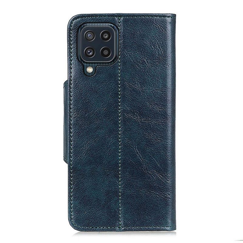 Housse Pour Samsung Galaxy M32 Simili Cuir Bouton Verni