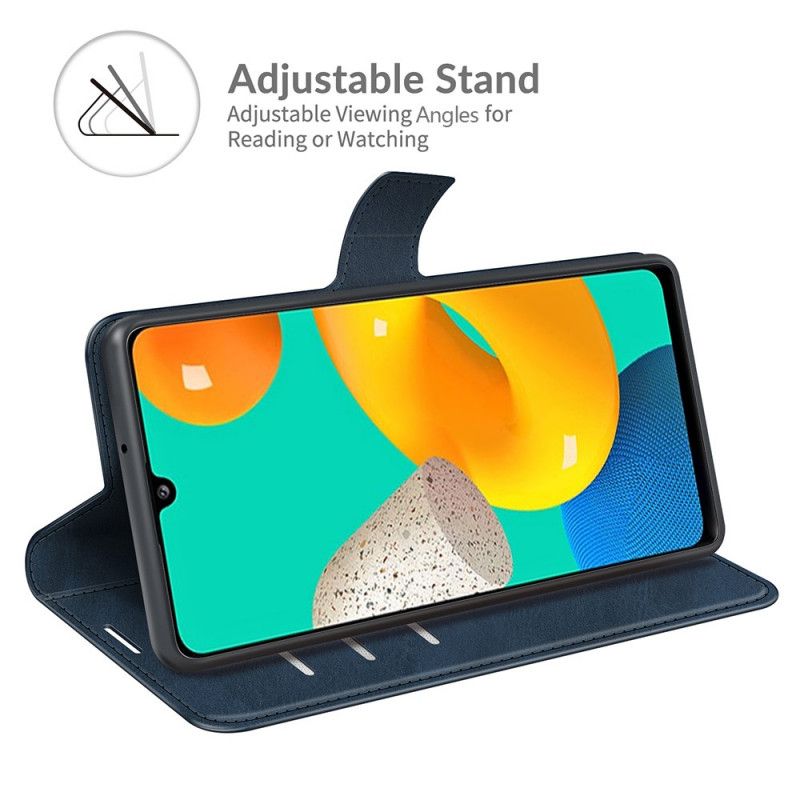 Housse Pour Samsung Galaxy M32 Simili Cuir Slim