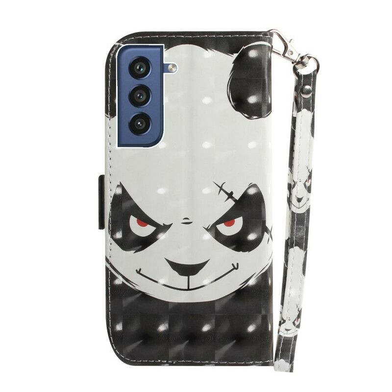 Housse Pour Samsung Galaxy S21 FE Angry Panda À Lanière