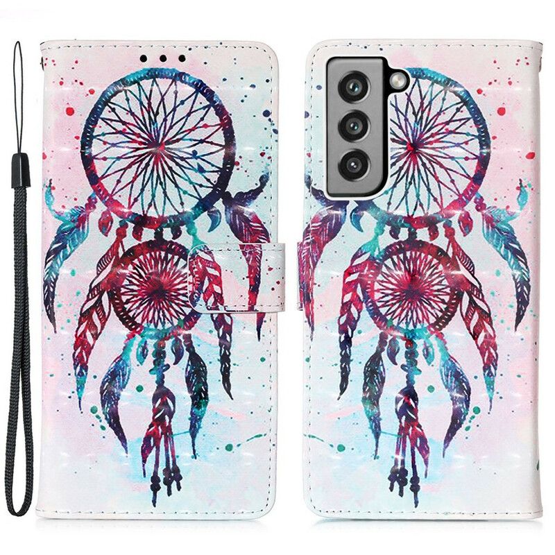 Housse Pour Samsung Galaxy S21 FE Attrape Rêves Aquarelle