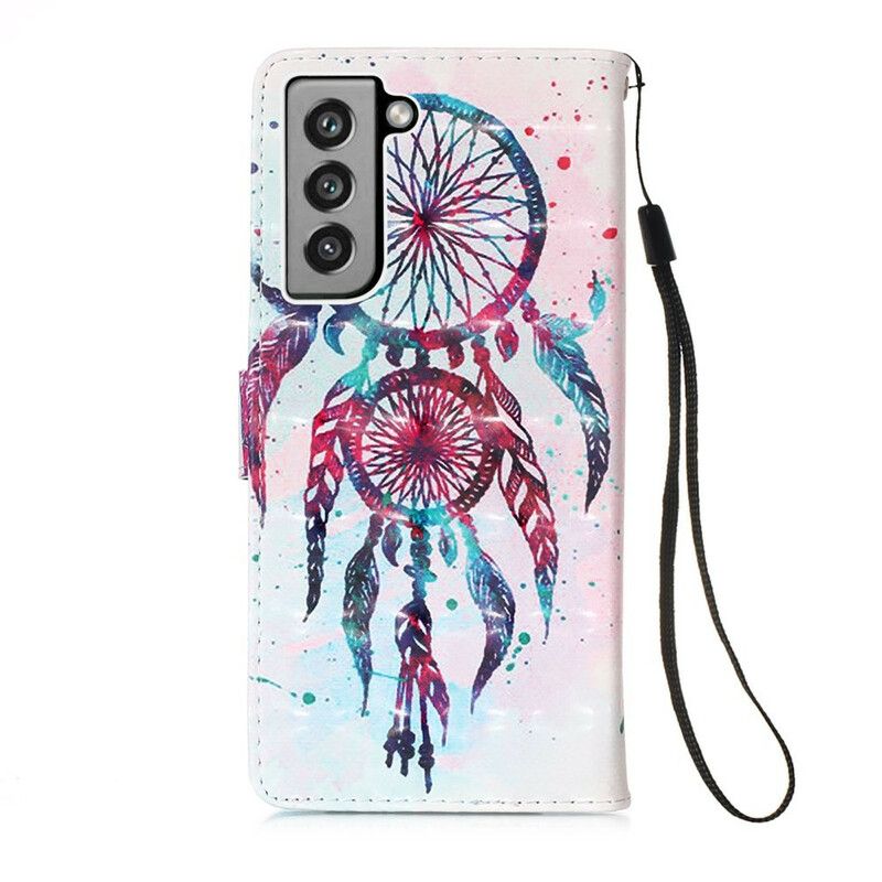 Housse Pour Samsung Galaxy S21 FE Attrape Rêves Aquarelle