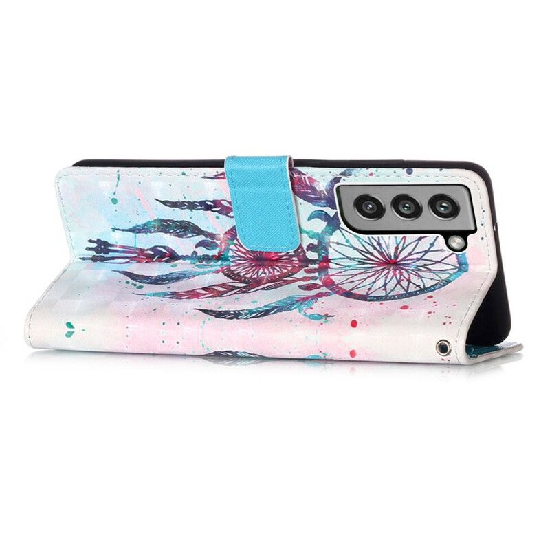 Housse Pour Samsung Galaxy S21 FE Attrape Rêves Aquarelle