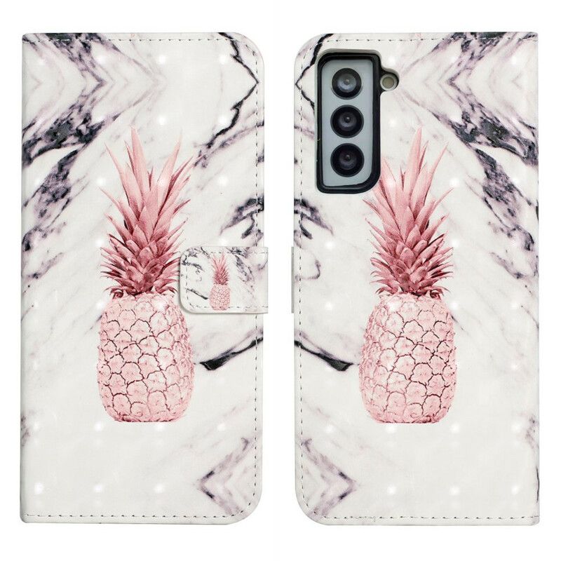 Housse Pour Samsung Galaxy S21 FE Light Spot Ananas