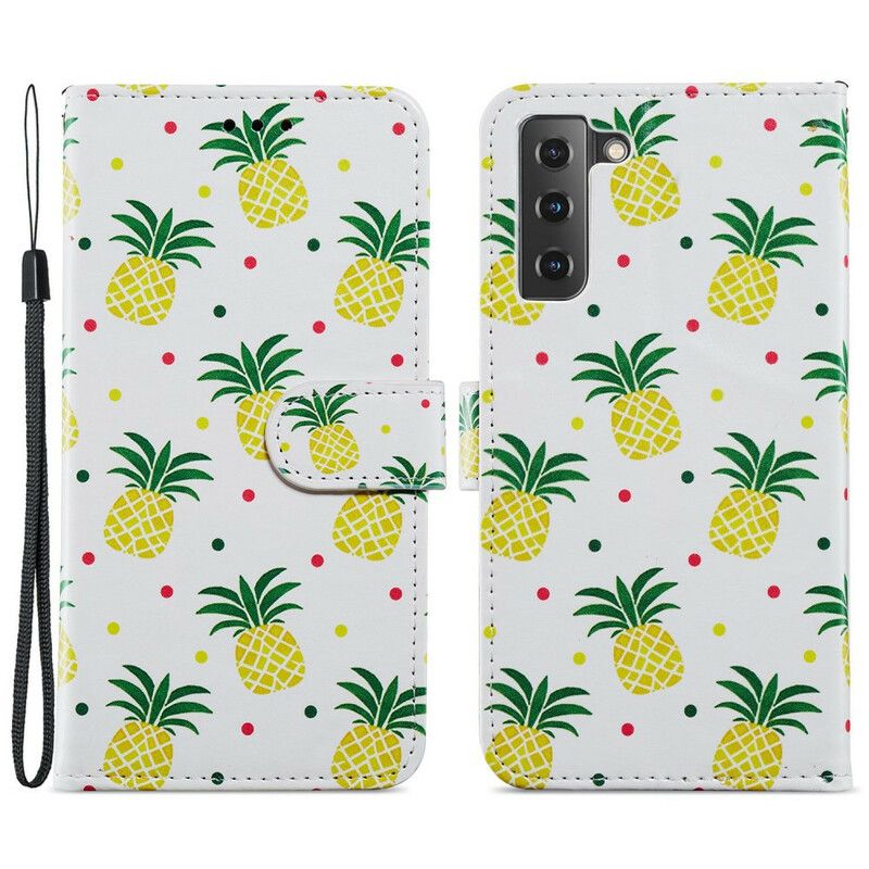 Housse Pour Samsung Galaxy S21 FE Multiples Ananas