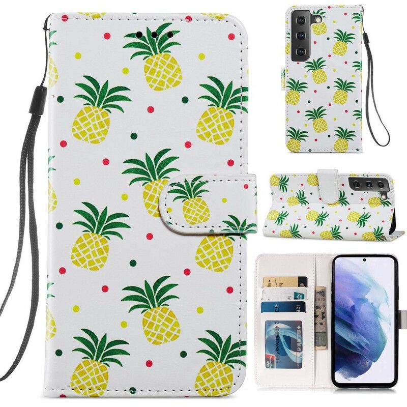 Housse Pour Samsung Galaxy S21 FE Multiples Ananas