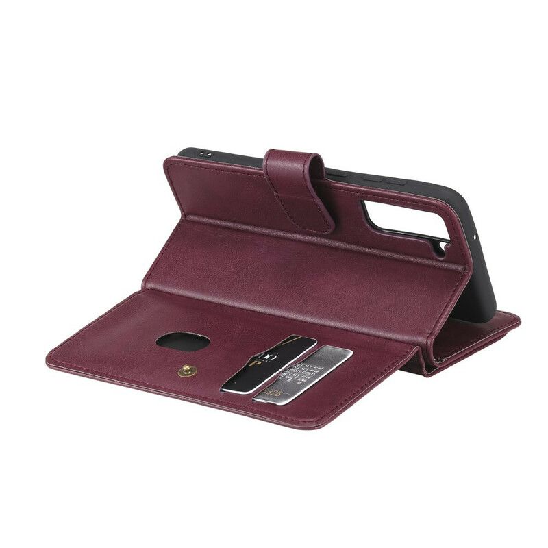 Housse Pour Samsung Galaxy S21 FE Simili Cuir 10 Porte-cartes