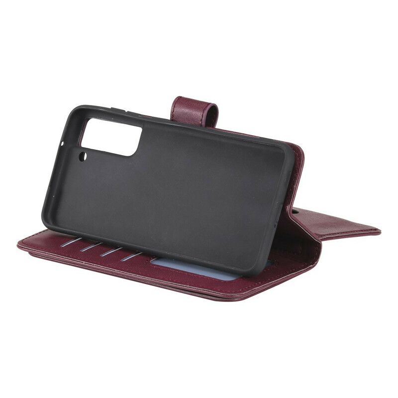 Housse Pour Samsung Galaxy S21 FE Simili Cuir 10 Porte-cartes