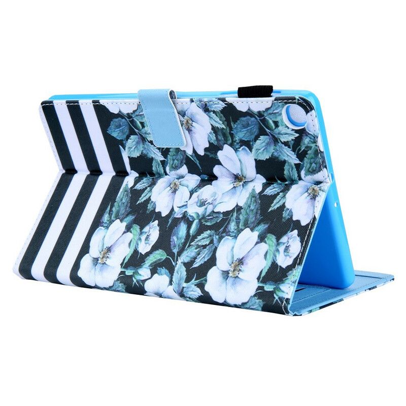 Housse Pour Samsung Galaxy Tab A7 Lite Design Fleurs