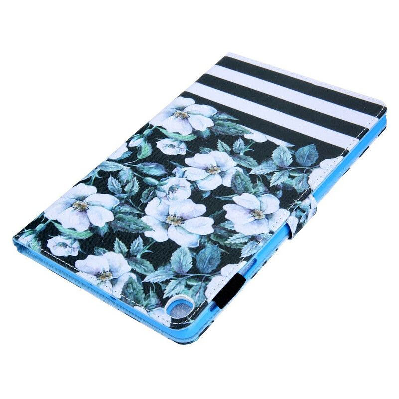 Housse Pour Samsung Galaxy Tab A7 Lite Design Fleurs