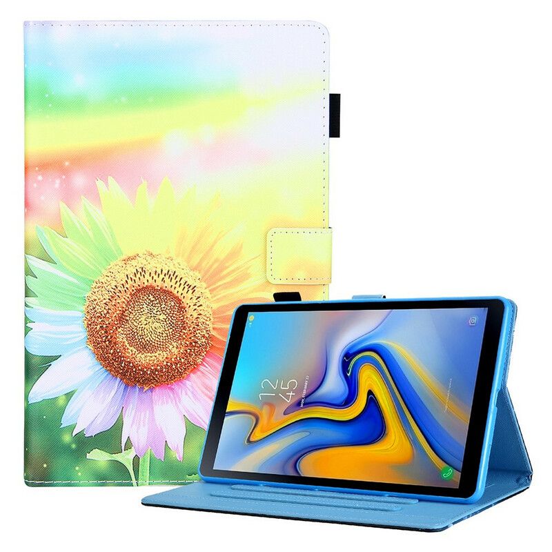 Housse Pour Samsung Galaxy Tab A7 Lite Fleurs Au Soleil