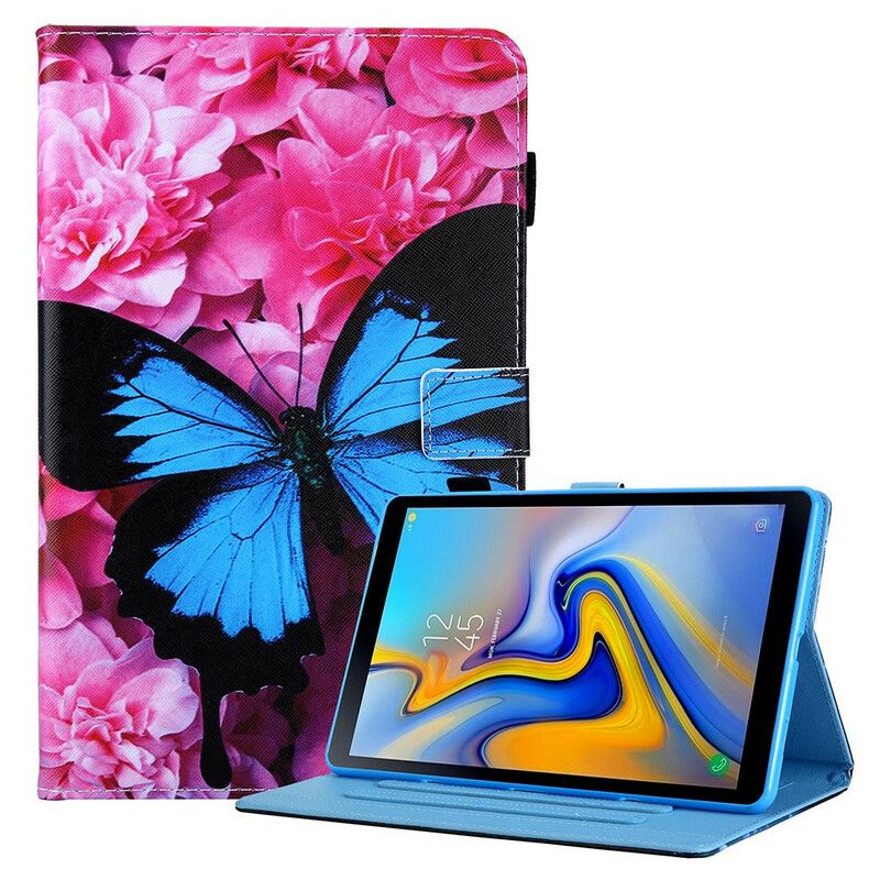 Housse Pour Samsung Galaxy Tab A7 Lite Papillon Floral